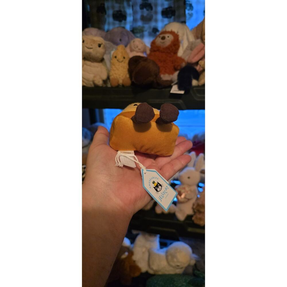 Jellycat AMUSEABLES PARMESAN Cheese - Small 6.5" - Authentic - New with Tags - Picture 4 of 4